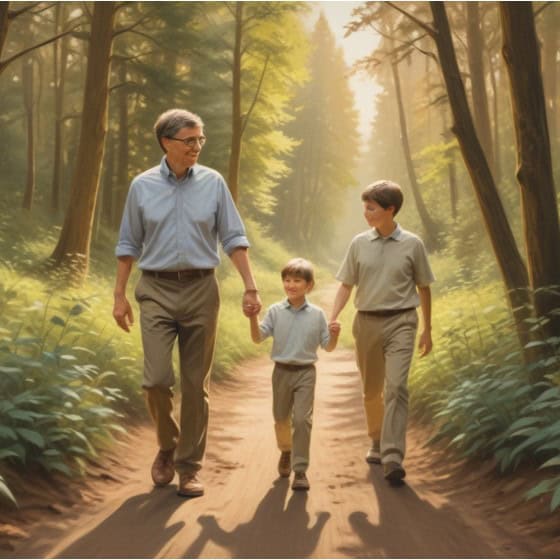 bill gates social family habits