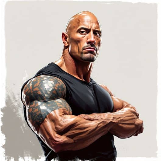dwayne johnson illustration 2