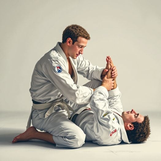 Mark Zuckerberg jiu jitsu illustration